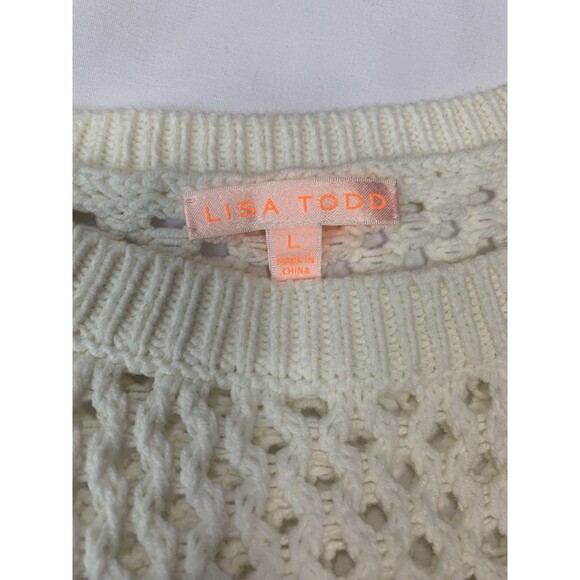 Lisa Todd Stripe Shock Sweater Multicolor Size L - Picture 4 of 8